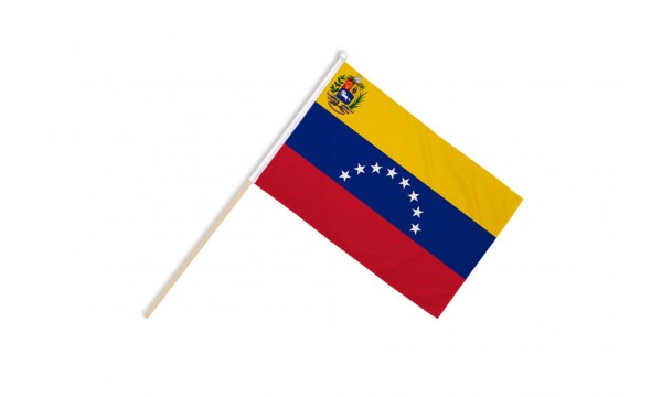 Venezuela (Crest) Hand Flags